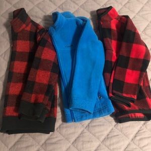 Fleece jacket/sweatshirt lot